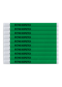 Opaska RYZYKO EKSPOZYCJI Tyvek 10 szt. | INTERMEN