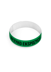 Opaska RYZYKO EKSPOZYCJI Tyvek 10 szt. | INTERMEN