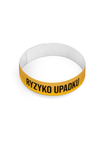 Opaska RYZYKO UPADKU Tyvek 10 szt. | INTERMEN