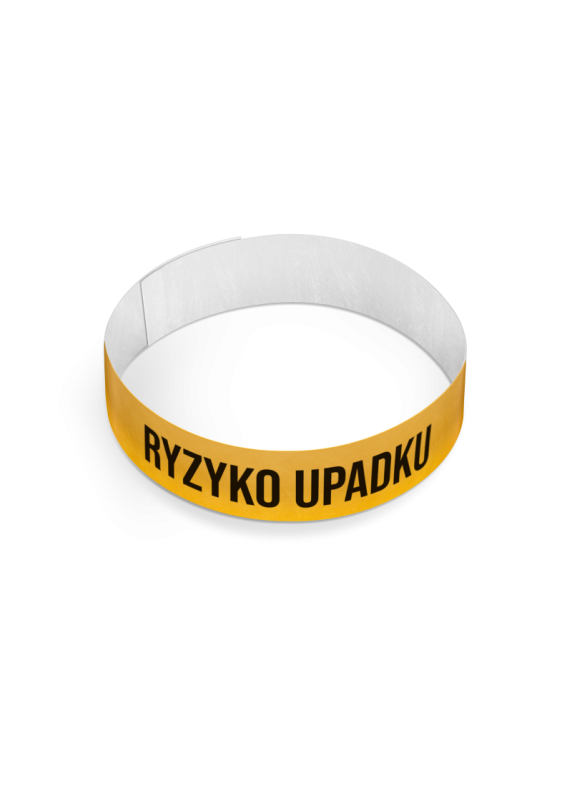 Opaska RYZYKO UPADKU Tyvek 10 szt. | INTERMEN