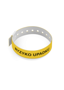 Opaska RYZYKO UPADKU PCV 10 szt. | INTERMEN