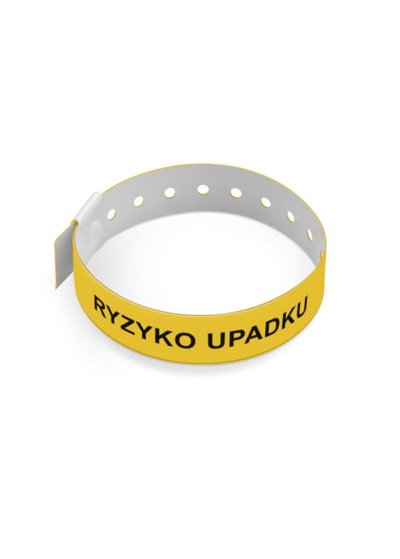 Opaska RYZYKO UPADKU PCV 10 szt. | INTERMEN