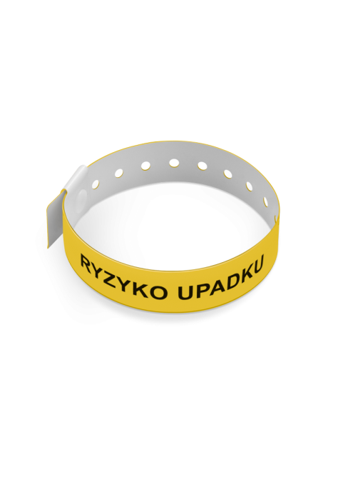 Opaska RYZYKO UPADKU PCV 10 szt. | INTERMEN