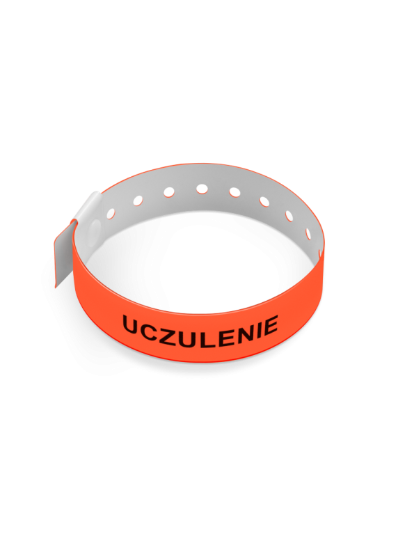 Opaska UCZULENIE dla pacjenta PCV 10 szt. | INTERMEN