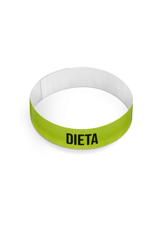 Opaska DIETA Tyvek dla pacjenta 10 szt. | INTERMEN